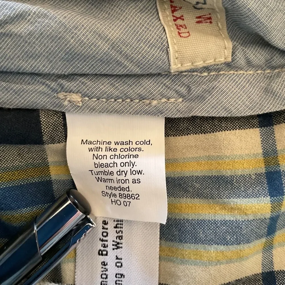 J. Crew Relaxed Fit Cotton Shorts Mens Sz 36 Multicolor Plaid 10.5 Inseam Preppy